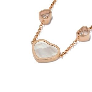 Chopard 18kg, mother of pearl, & diamond necklace
